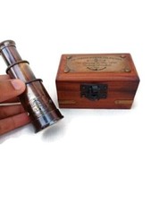 Antique Compass Brass Sundial Pendulum with Wooden Box LOT OF 10 PIECES