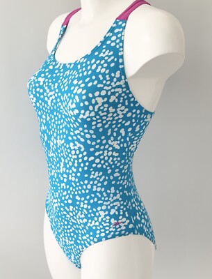 Girls Bolted Flyback One Piece Blue/Green | Speedo A