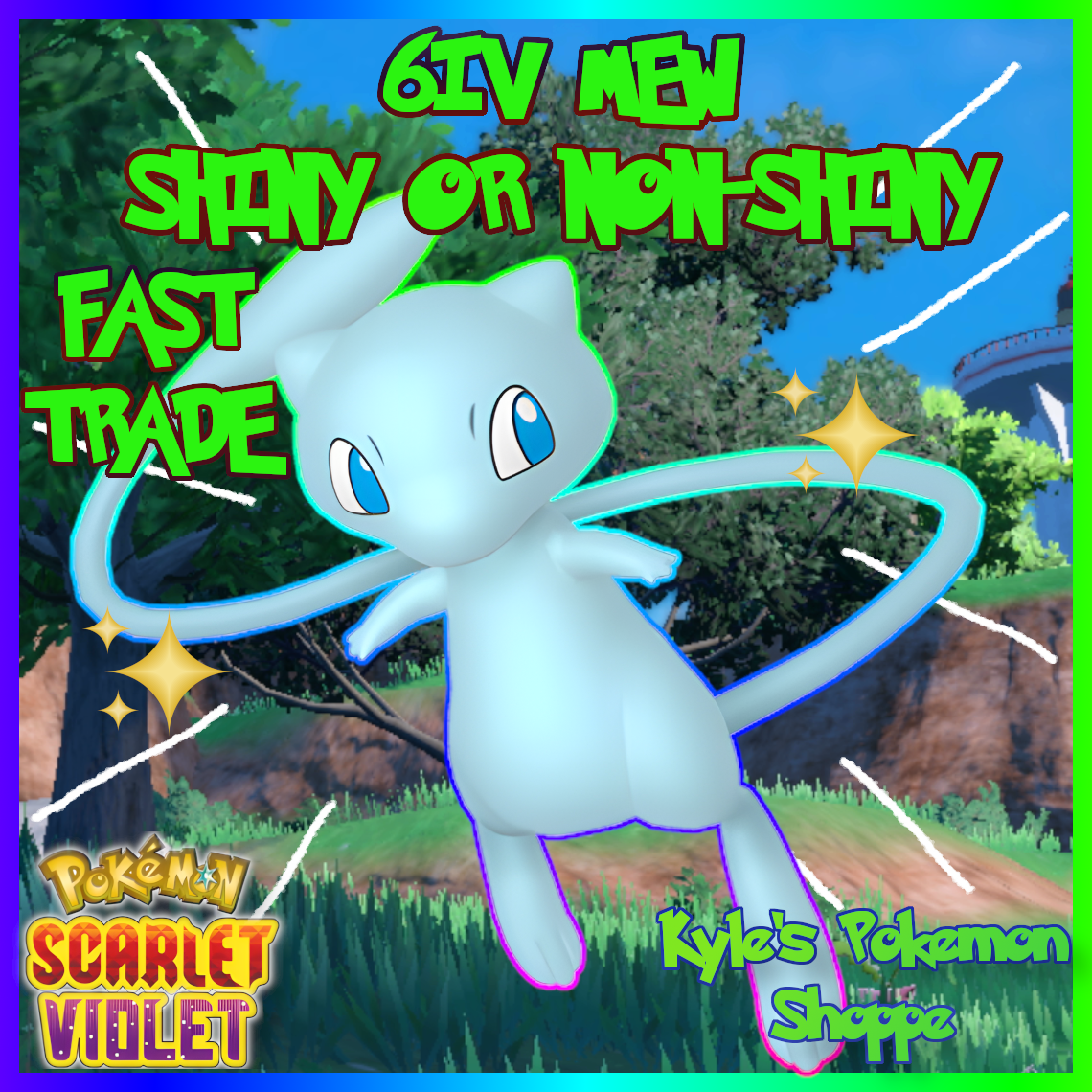 Pokemon Scarlet and Violet Shiny Mewtwo 6IV-EV Trained – Pokemon4Ever