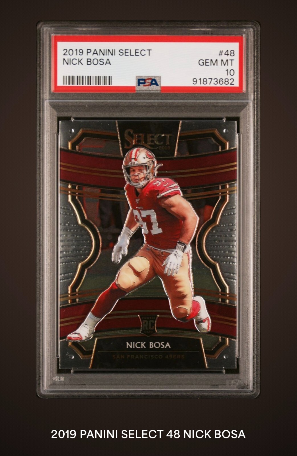 2019 Panini Select 48 Nick Bosa PSA 10 RC Rookie San Francisco 49ers Ohio State