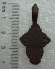 Antique Russian Orthodox Old Believer Bronze Pectoral Cross Pendant D2