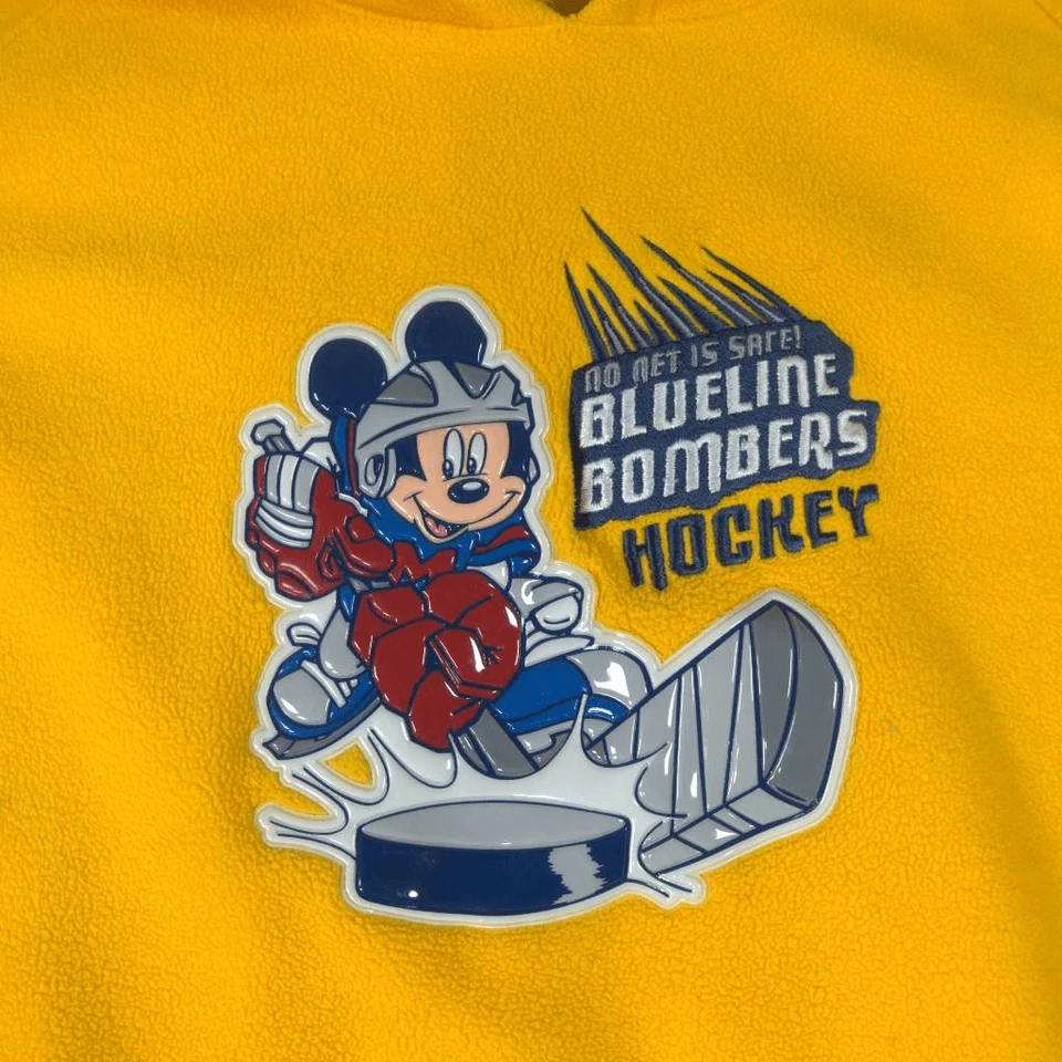 Disney Mickey Mouse Blueline Bombers Hockey Sudadera con Capucha Talla L 20 x 24 Foto 2 de 4