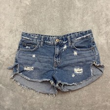Free people cut off distressed denim shorts size 26