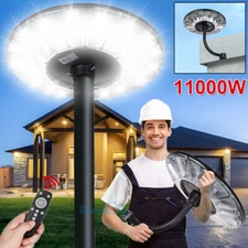 11000W Super Bright Commercial Solar Street Light Outdoor Patio Dusk-Dawn Lamp