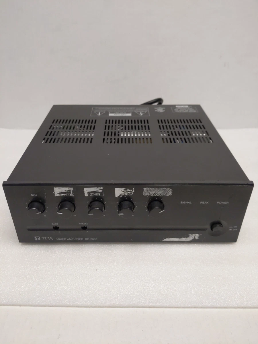 TOA MIXER AMPLIFIER BG 2120 CU Very Good Condition Input