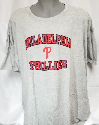 Mens MLB Fanatics Philadelphia Phillies Baseball Grey Big & Tall