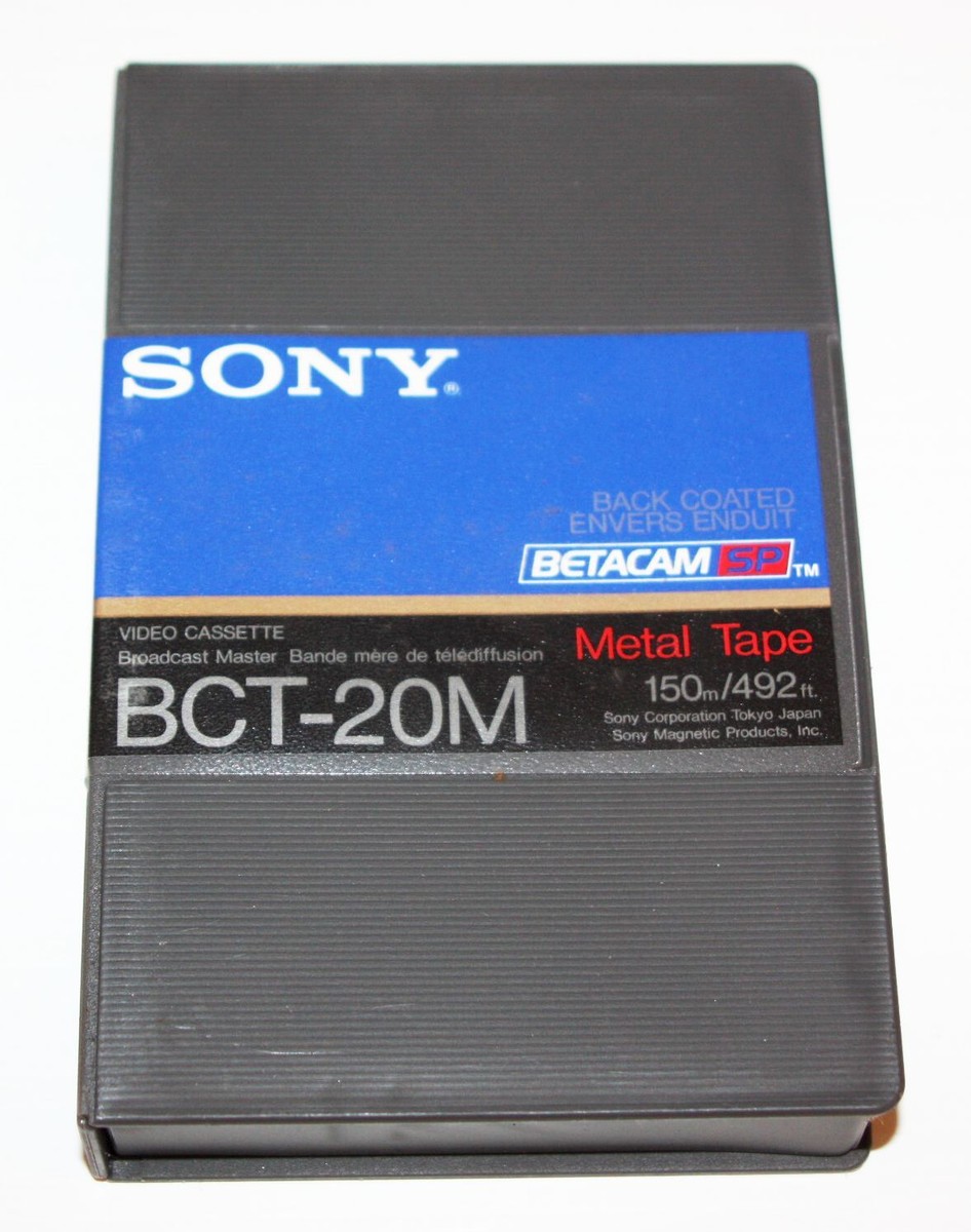 in Case Sony Betacam SP BCT-20M 20 Min Beta Tapes Cassettes