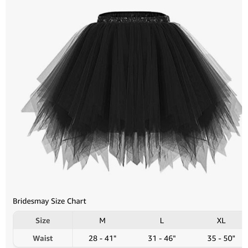 Bridesmay Women's Tutu Skirt 2024 50s Vintage Bubble Dance for Cosplay H-303 - 第 3/3 張圖片