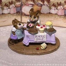 Wee Forest Folk M-220 Mousey's Bake Sale, Lavender Special