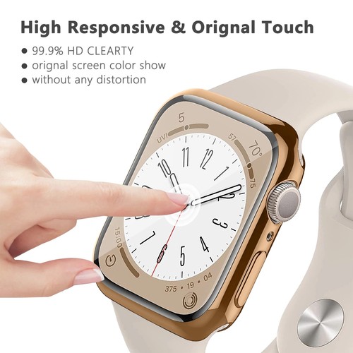 For Apple Watch 10 Series 42mm 46mm Soft TPU Case Full Cover Screen Protector - Photo 4 sur 24