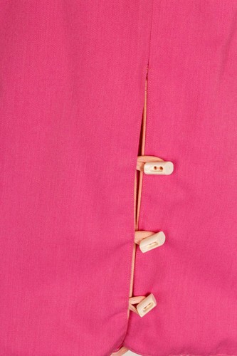 Gonna a matita Rockabella vintage originale anni 60 rosa sexy sfacciata XS - Foto 7 di 7