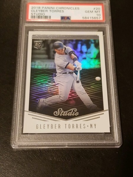 2018 Panini Chronicles Studio Gleyber Torres RC Rookie Yankees #20 PSA 10