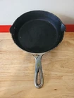 Vintage Griswold No 7 large logo Chrome Nickel Plated 701 Cast Iron Skillet Pan