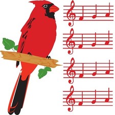 30 Custom Cardinal Music Personalized Address Labels
