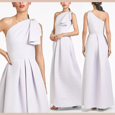 NEW 895 Sachin Babi 6 One Shoulder Martina Gown Purple Violet Ice S1767