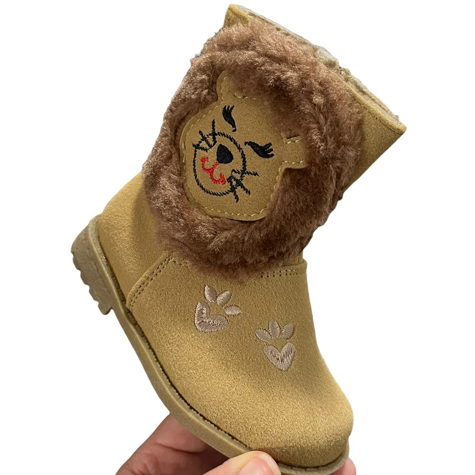 Botas de gamuza sintética Rachel para bebé bebé niña talla 5 marrón tostado elegantes y cómodas Foto 2 de 4