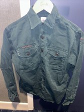 Vintage Boy Scout Venture Explorer Dark Green Long Sleeve UNIFORM SHIRT 21