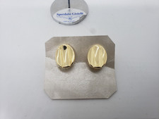 ORECCHINI A BOTTONE SENZA PIETRE IN ORO GIALLO 18KT 750 5,6 GR. (3551)