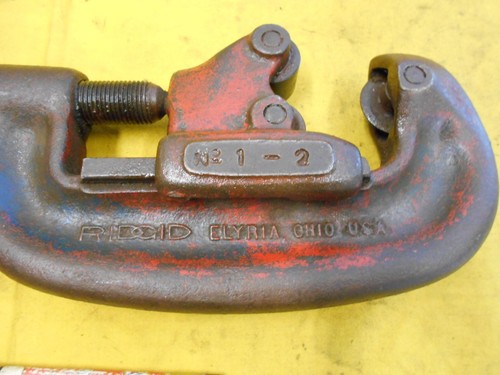 RIDGID USA No. 2A HEAVY DUTY PIPE CUTTER plumber tubing conduit tool 1/8" to 2" - Picture 4 of 5