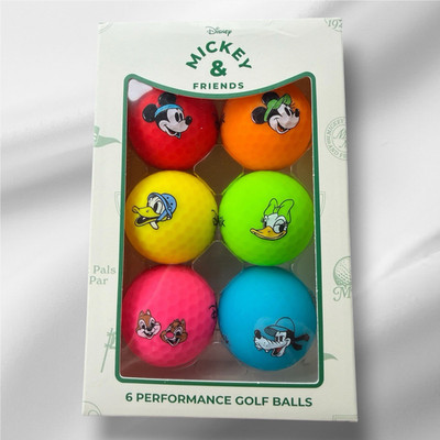 Volvik Disney Mickey & Friends 6-Pack Tour Preferred Golf Balls Distance/Control