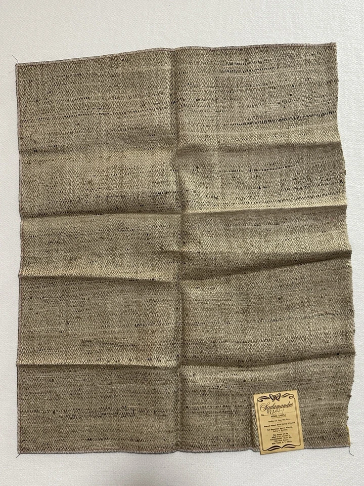 Scalamandre Bengal Herringbone 100% Silk Fabric Sample Remnant 24" x 29" - Image 3 of 4