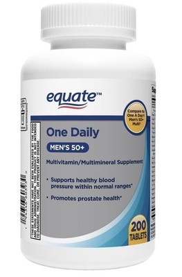 Equate Complete Multivitamin Multimineral Supplement Tablets Men 50+ ..