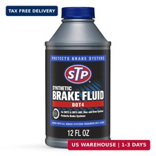 STP Synthetic DOT 4 Brake Fluid, 12 oz, For ABS Disc Drum Systems