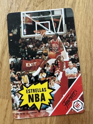 Michael Jordan 1988 Fournier NBA Stars #NNO Rules Card Chicago Bulls
