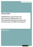 MöGlichkeiten Und Grenzen Der Theoretischen ErkläRbarkeit Von...