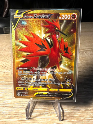 Galarian Zapdos V (Secret) 182/172 Swsh09: Brilliant Stars Holo