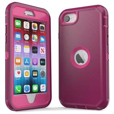 Red For Apple iPhone SE 2022 3rd Gen 2nd 2020 Heavy Duty Case Shockproof Cover
