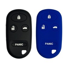 Key Fob Cover for CRV Civic: 2 Pcs 4 Buttons Silicone Remote Case Protector F...