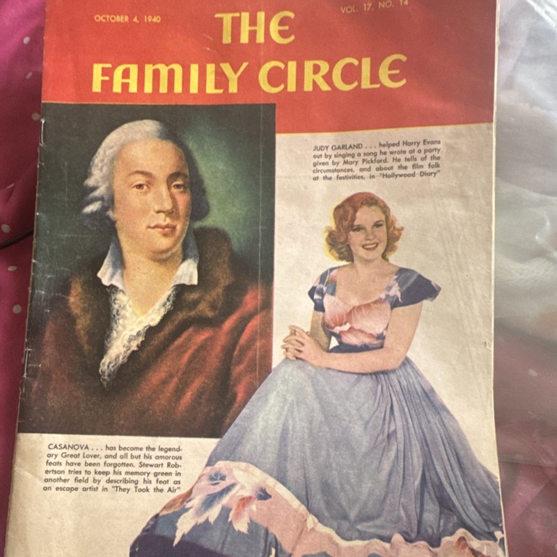 Family Circle Oct 1940 Vol. 17 No. 14 Hollywood Movies Cookbook Contests
