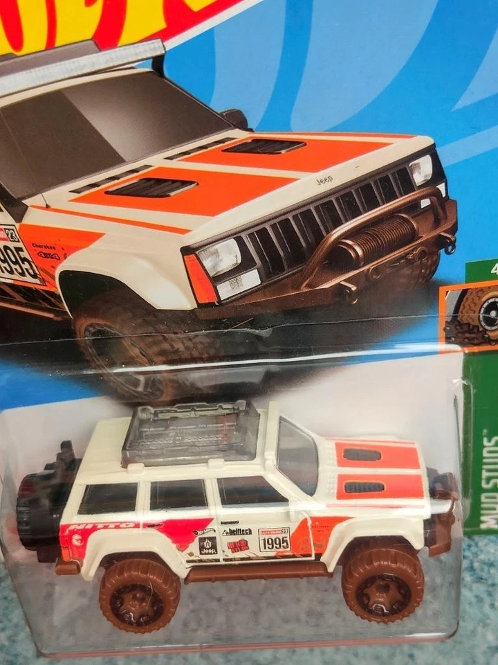 Hot Wheels H3J 176 1995 JEEP CHEROKEE 2023 176 CaseJ Treasure hunt Long Card - Image 2 of 2