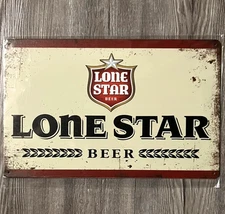 Lone Star Beer 8 x 12 Vintage Novelty Metal Sign New!