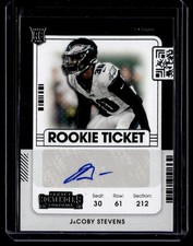 2021 Panini Contenders Rookie Ticket Auto JaCoby Stevens #265 B
