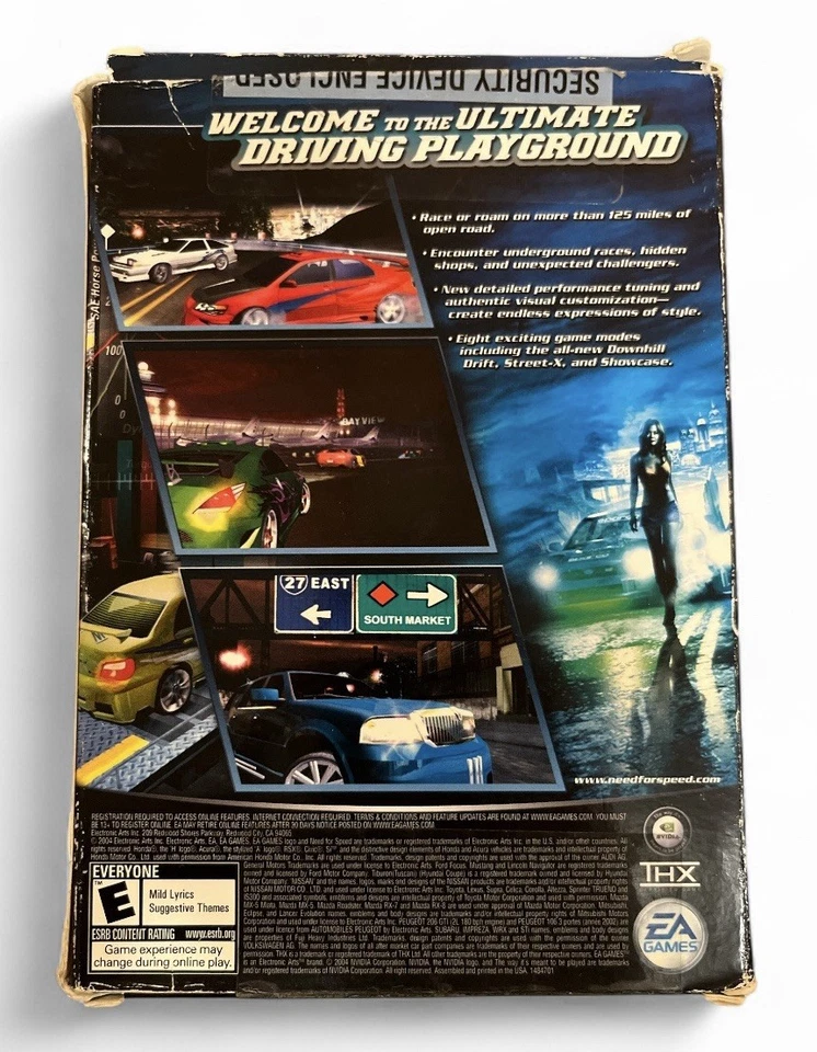 Need for Speed: Underground 2 PC Game (2-Disc CD-ROM)  In Box w/ Serial Key - Image 4 of 4