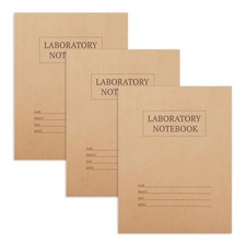 3 Pack Carbonless Chemistry Lab Notebook, 8.5X11 Inch Student Lab notebook wi...