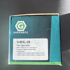 Greenbox H-60XL-2B Ink Cartridge Combo Pack Replacement for HP 60XL