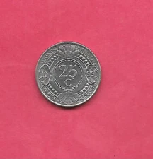 NETHERLANDS ANTILLES KM35 1999 25 CENTS UNCIRCULATED NICE OLDER COIN