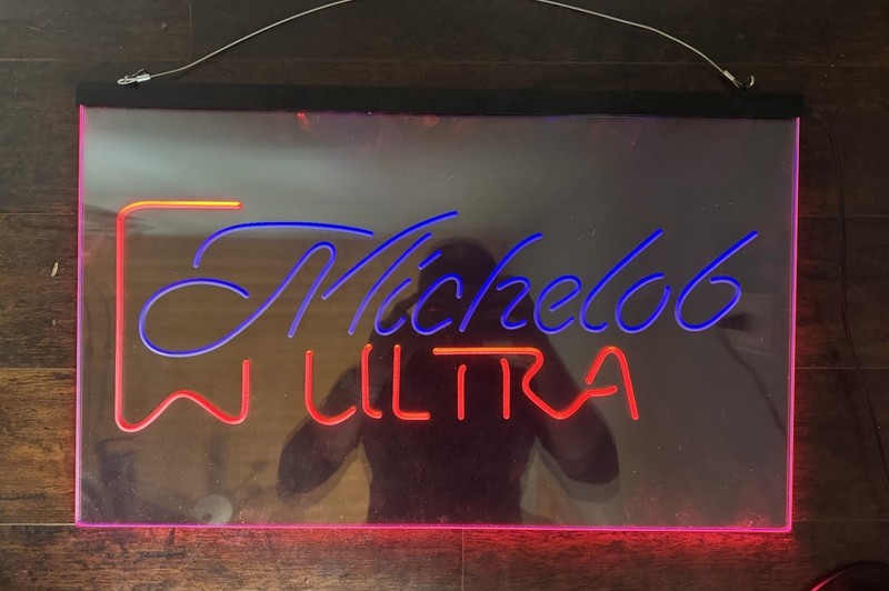 MICHELOB ULTRA LED Neon Light Wall Sign Lamp Beer Caver 16" X 12"