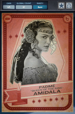 Star Wars Card Trader Padmé 'Queen of the Ring' Amidala Contenders Digital 87cc