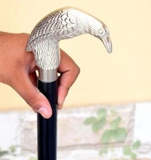 36'' Vintage Brass Walking Stick Cane Designer Handmade Cane Wooden Stick Gift