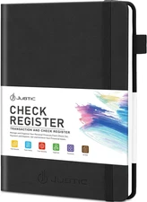 A5 Check Registers for Personal Checkbook, Ledger Transaction Registers Log Book