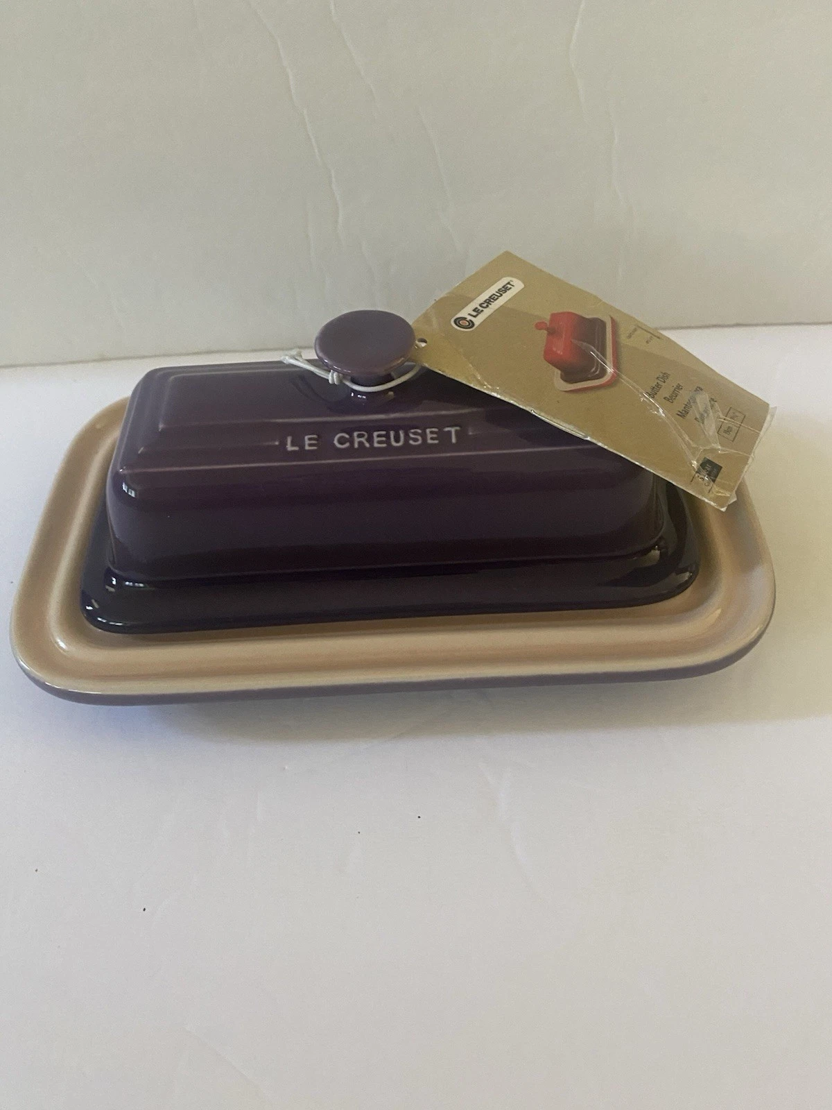 Cassis Purple Le Creuset Butter Dish New