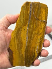 Mexican Golden Layered Jasper Slab Lapidary Cabbing Combo Ship Avail