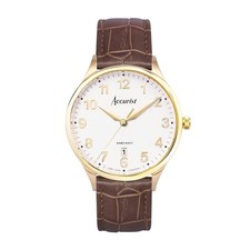 Image of Accurist Classic Brown Leather Strap Watch  Model 73001