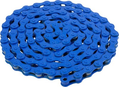 Odyssey Bluebird Single Speed Chain - 1/2'' x 1/8'' Blue Steel, Strong Half-Link