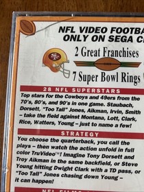 NFL Greatest Teams - Sega CD W/Case and Manual No Reg Card