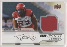 2020 Upper Deck CFL UD Game Jersey Derek Dennis #GJ-DE gd1
